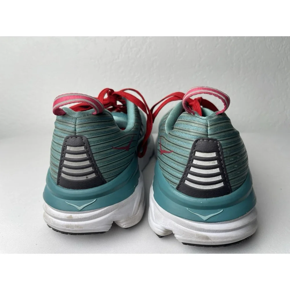 Hoka One One Bondi 6 Women Size 10 Teal Blue Running Shoes Sneakers 1019270 CGSL
